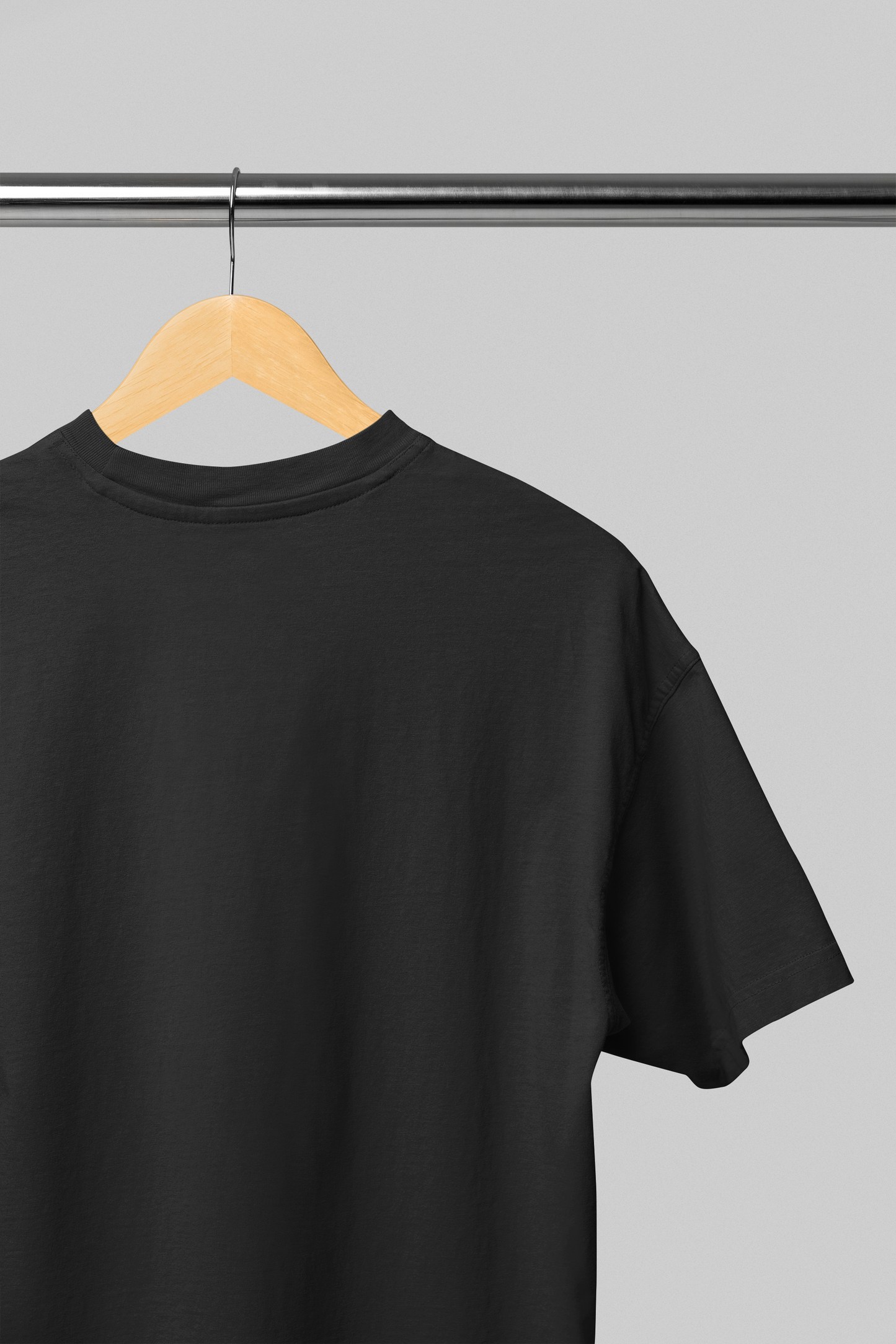 BLACK PREMIUM COTTON OVERSIZED T-SHIRT