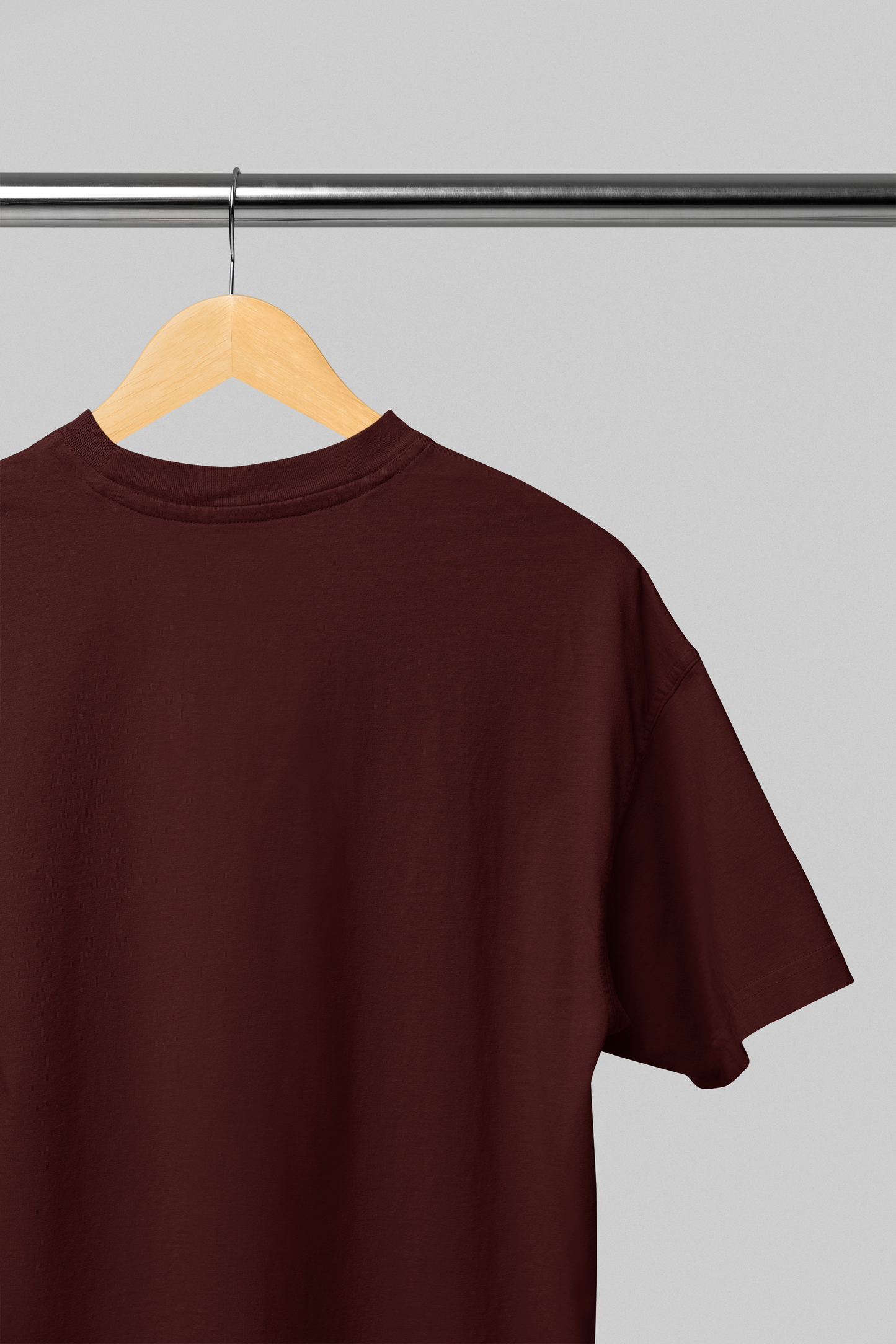 MAROON PREMIUM COTTON OVERSIZED T-SHIRT