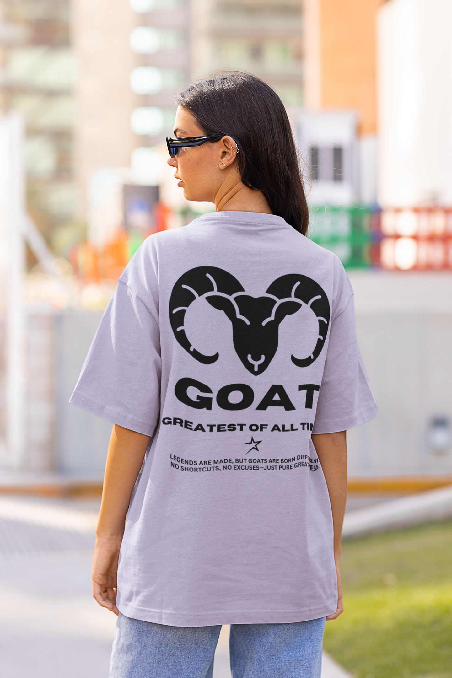 GOAT | UNISEX OVERSIZED T-SHIRT | LAVENDER