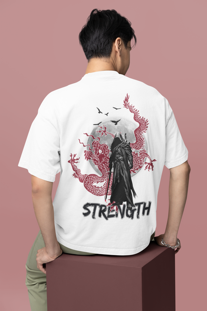 NINJA STRENGTH | OVERSIZED T-SHIRT | WHITE