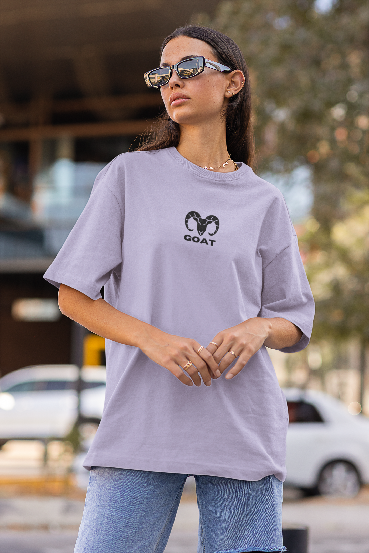 GOAT | UNISEX OVERSIZED T-SHIRT | LAVENDER