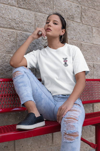 COOL ZEBRA | UNISEX OVERSIZED T-SHIRT | WHITE