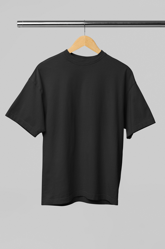 BLACK PREMIUM COTTON OVERSIZED T-SHIRT