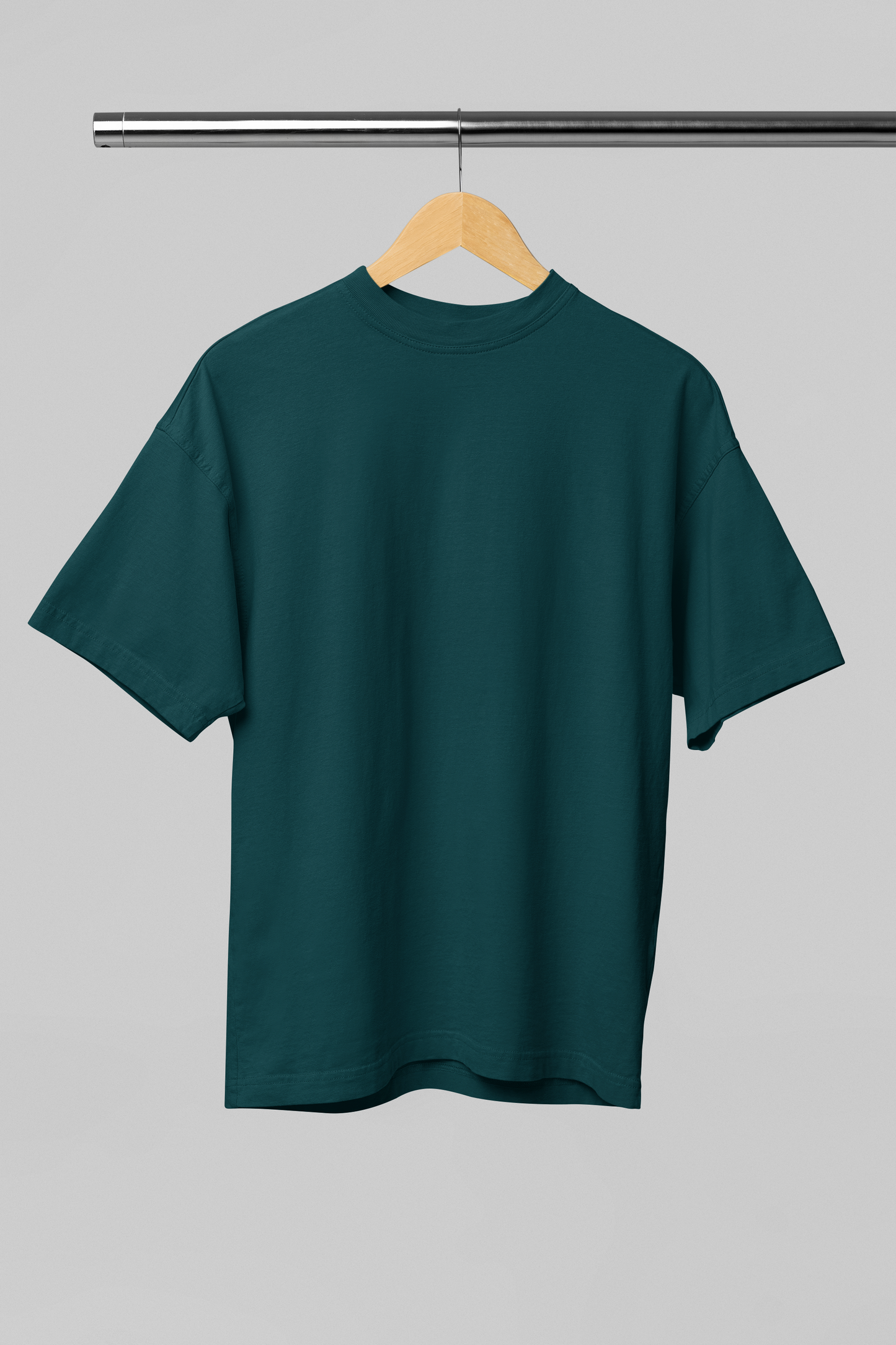 PETROL BLUE PREMIUM COTTON OVERSIZED T-SHIRT