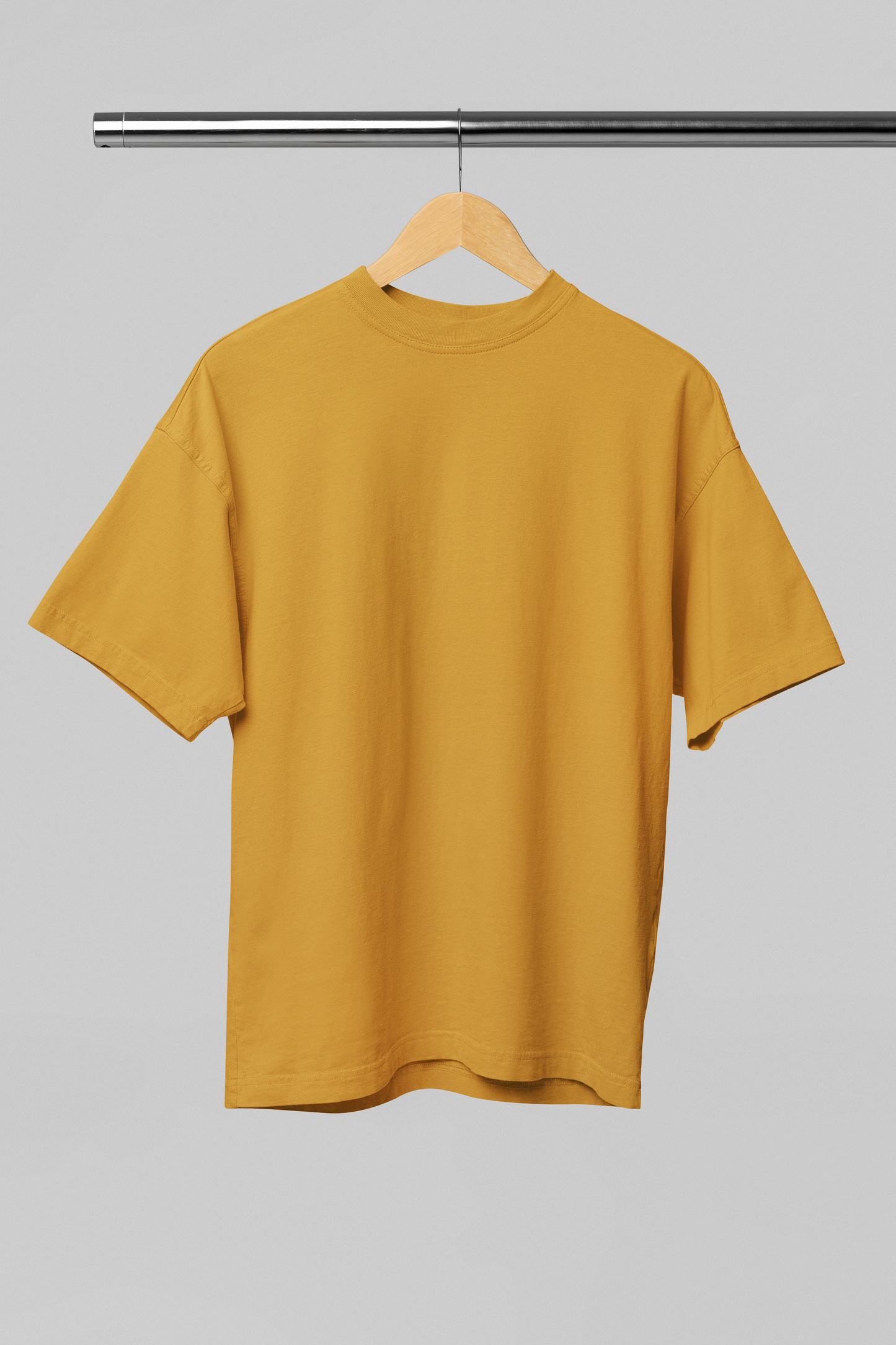 MUSTARD YELLOW PREMIUM COTTON OVERSIZED T-SHIRT