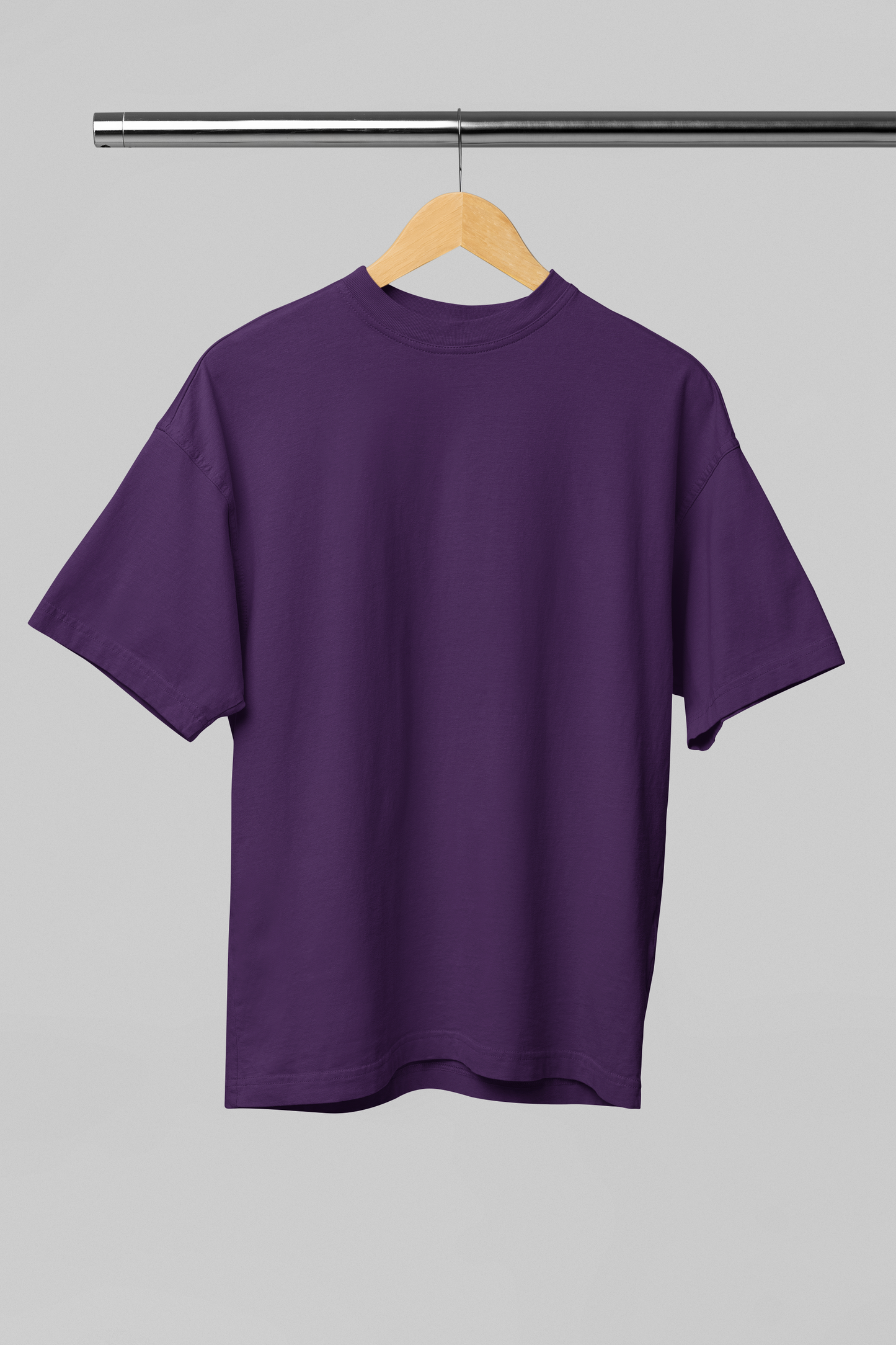 PURPLE PREMIUM COTTON OVERSIZED T-SHIRT