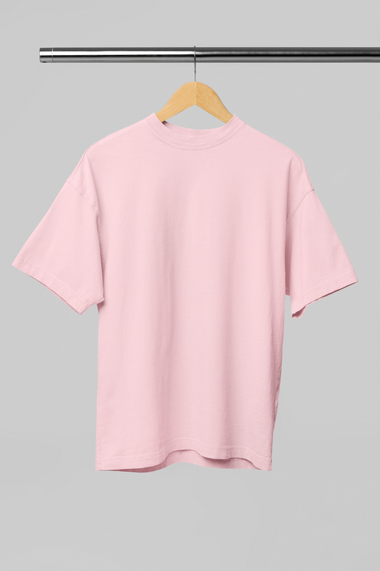 LIGHT BABY PINK PREMIUM COTTON OVERSIZED T-SHIRT