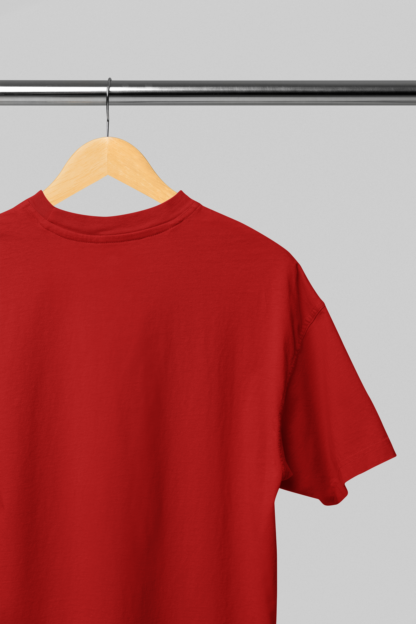 RED PREMIUM COTTON OVERSIZED T-SHIRT