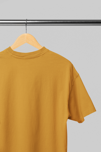 MUSTARD YELLOW PREMIUM COTTON OVERSIZED T-SHIRT